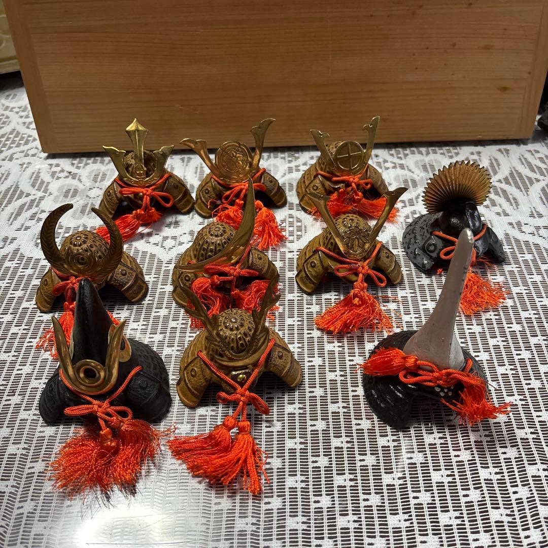 戦国武将 ミニ 兜 ミニチュア 10セット