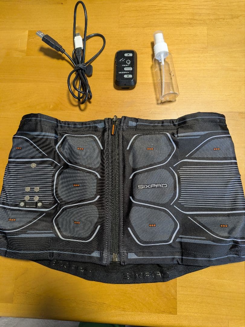 シックスパッド　パワースーツ　コアベルト　ブラック　Lサイズ