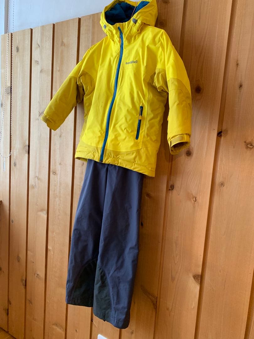 montbell スノーウェアkids 120size ジャケット＋パンツセット