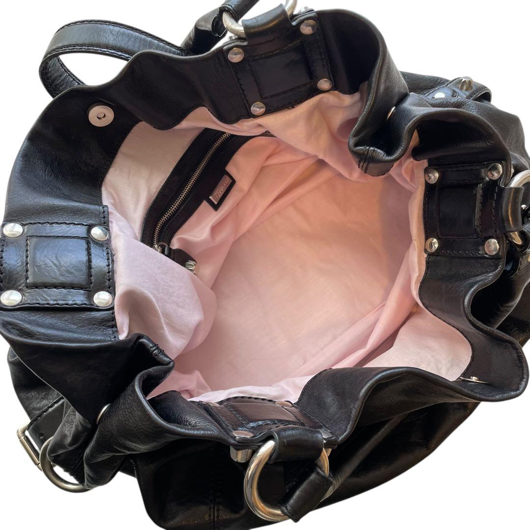 DSQUARED2 ディースクエアード レザーバッグ 肩掛け 大容量 y2k