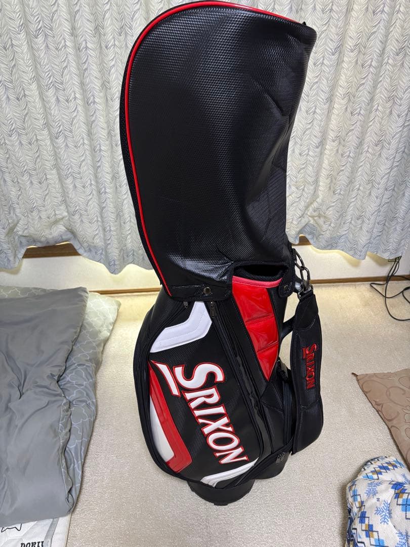 Srixon キャディバッグ ブラック/レッドGGC-S166 9.5型美品