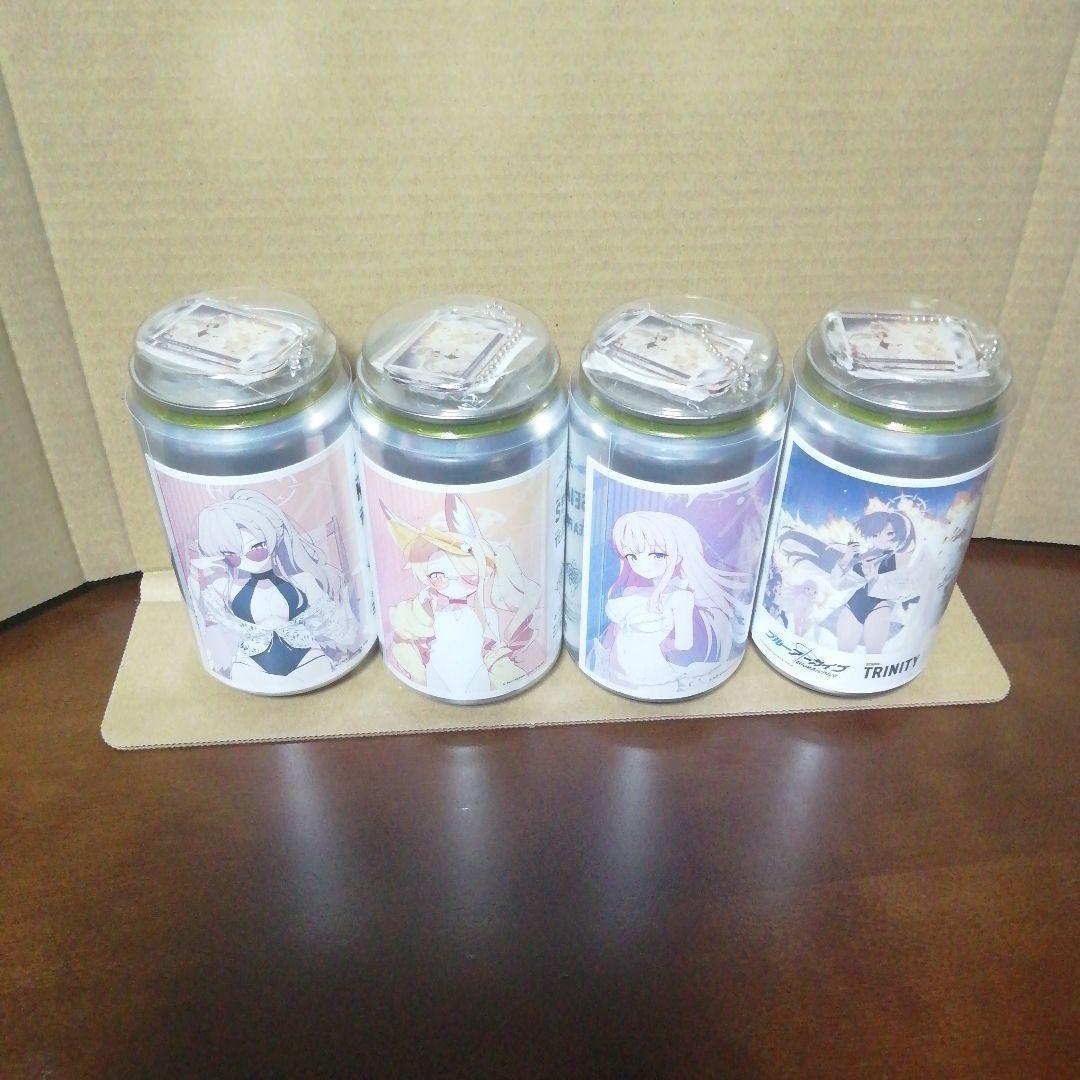 【2月まで】ブルーアーカイブ　4.5周年　缶　ティーパーティーアクスタ付4種