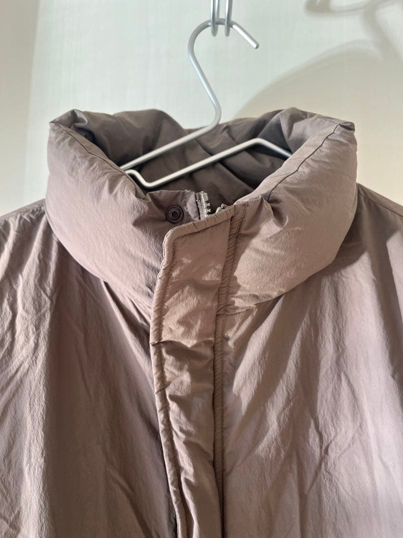 【MUJI Labo】撥水ダウンジャケット/L-XL/ブラウン