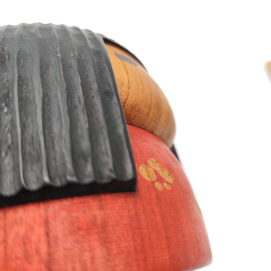 希少 山中三平 作 創作こけし 2体セット 陽春 お雛様 ひな祭り 梅の花