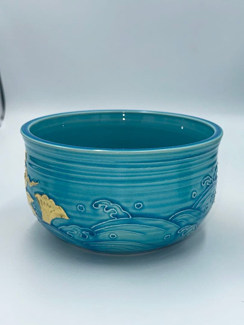 浅黄交趾荒磯　皆具　叶松谷作