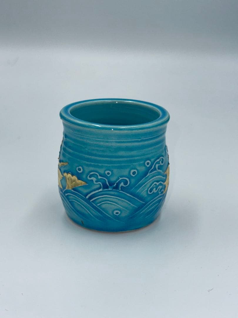 浅黄交趾荒磯　皆具　叶松谷作