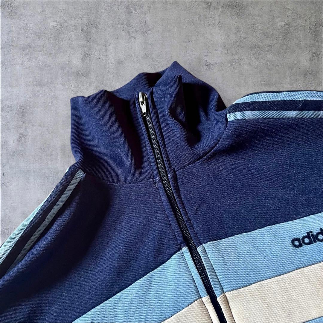 80s 古着adidas チュニジア トラックジャケット トレフォイルロゴ