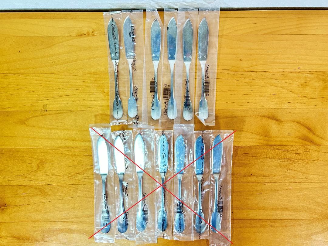 きなこ 未使用 クリストフル クリュニー カトラリーセット 18本