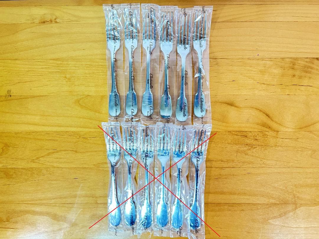 きなこ 未使用 クリストフル クリュニー カトラリーセット 18本