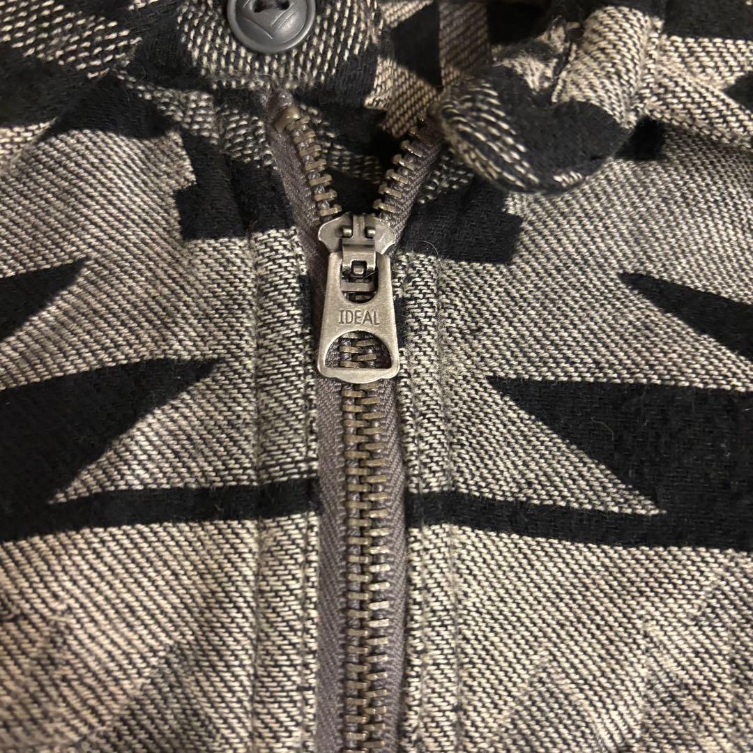 RRL ダブルアールエル ネイティブ柄 ハーフジップ 襟 スウェット アメカジ