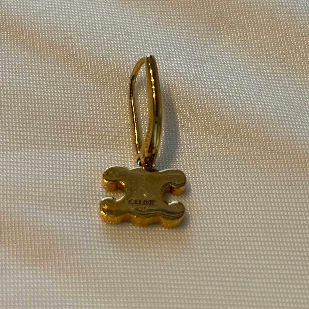 セリーヌCELINE トリオンフ ラインストーン ピアス　片耳のみ