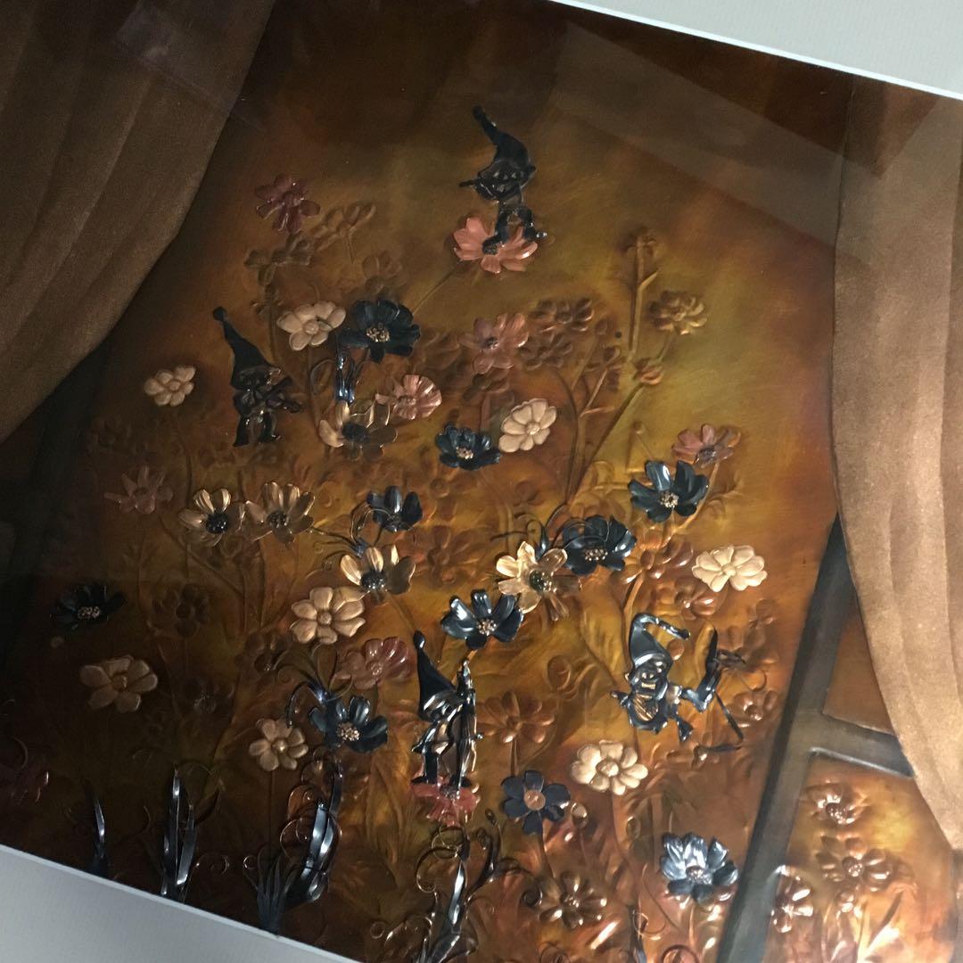 銅　工芸アート　こびとのガーデン音楽会