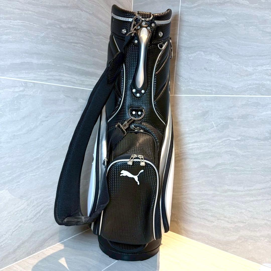 PUMA プーマ　キャディバッグ　8.5型　白／黒