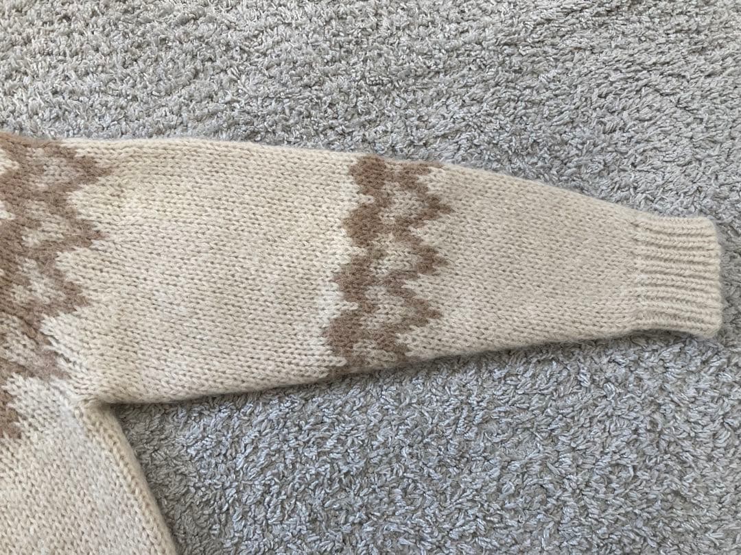 BATONER バトナー ノルディック ニット セーター モヘア アイボリー