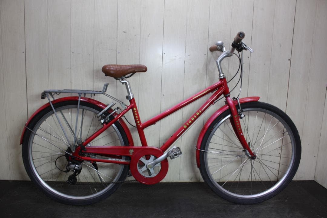 ビアンキ PRIMAVERA 26型アルミ シマノ8速 410mm クロスバイク