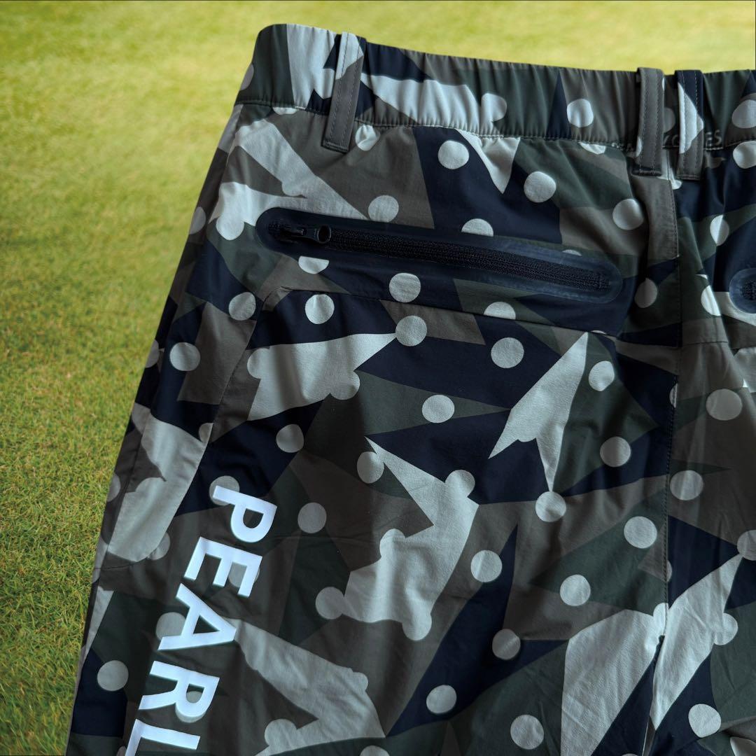 現行モデル　裏起毛　蓄熱　パーリーゲイツ　パンツ　迷彩　S〜M相当　3 黒　カモ