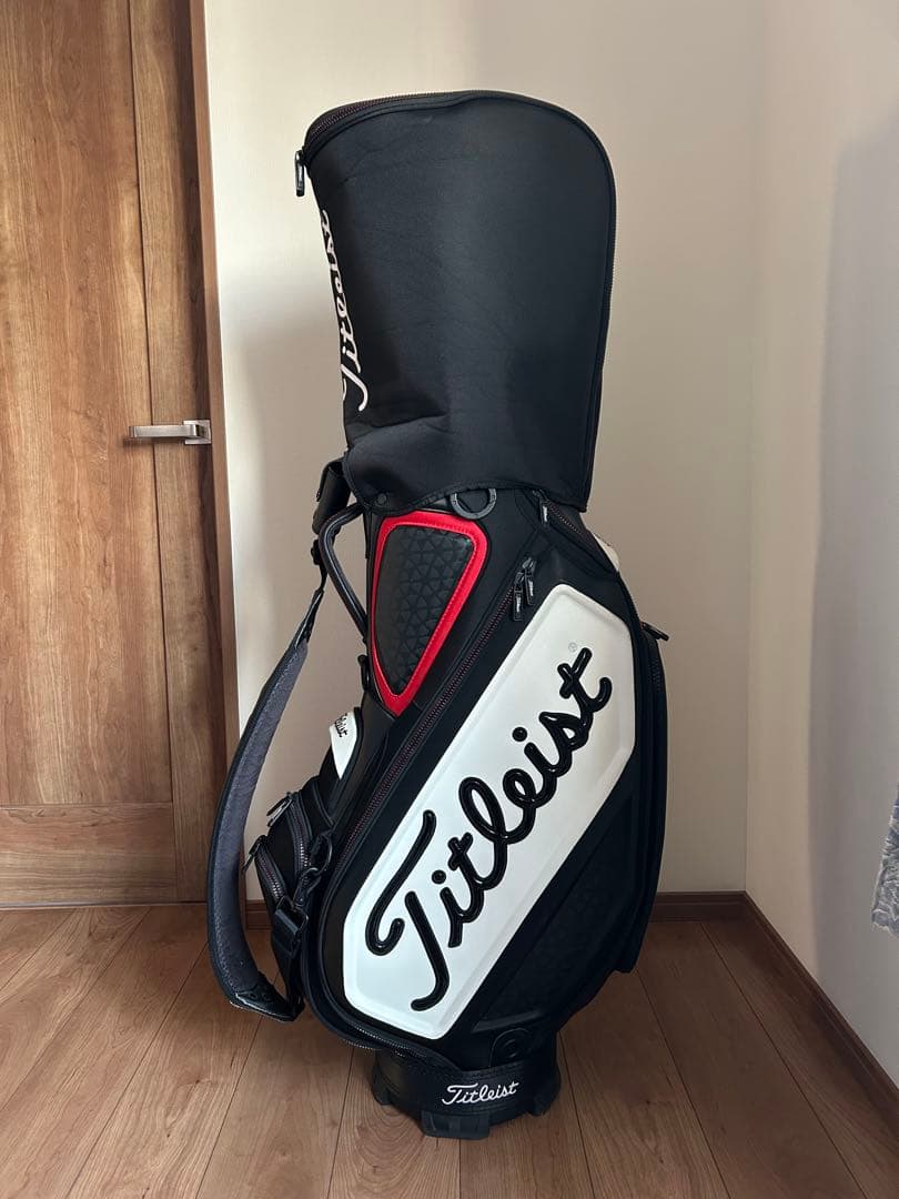 タイトリスト キャディバッグ ツアーモデル TB7SF9 黒赤