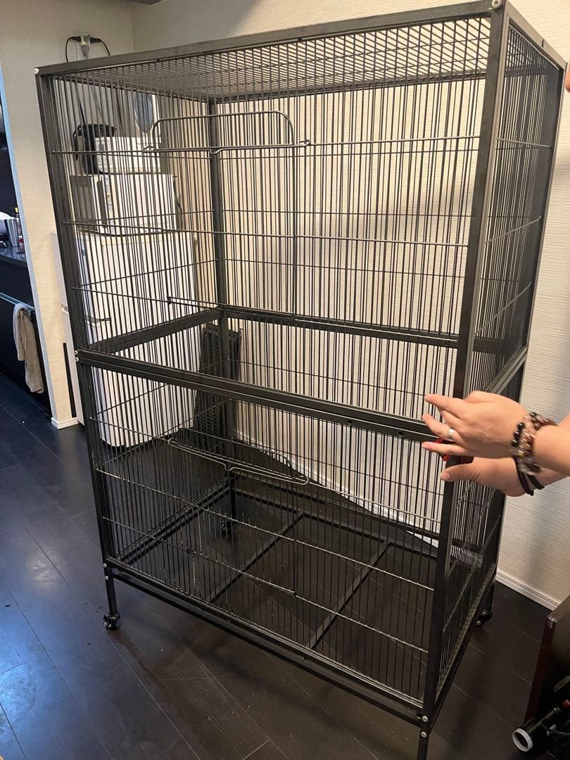 特大4段ケージ 底網なしタイプ 約92.5×59.0×144.8cm