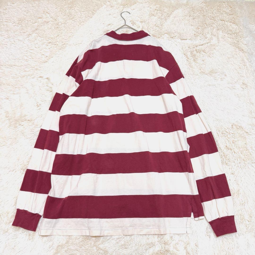 ポロラルフローレン ボーダー柄ラガーシャツ ポニー刺繡 XXL