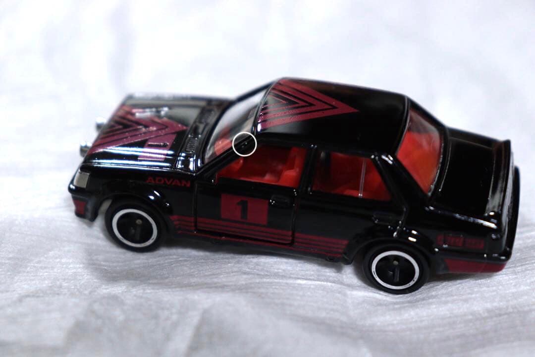 日本製　トミカ　三菱　ランサー　ターボ　アドバン　黒箱　NO.38