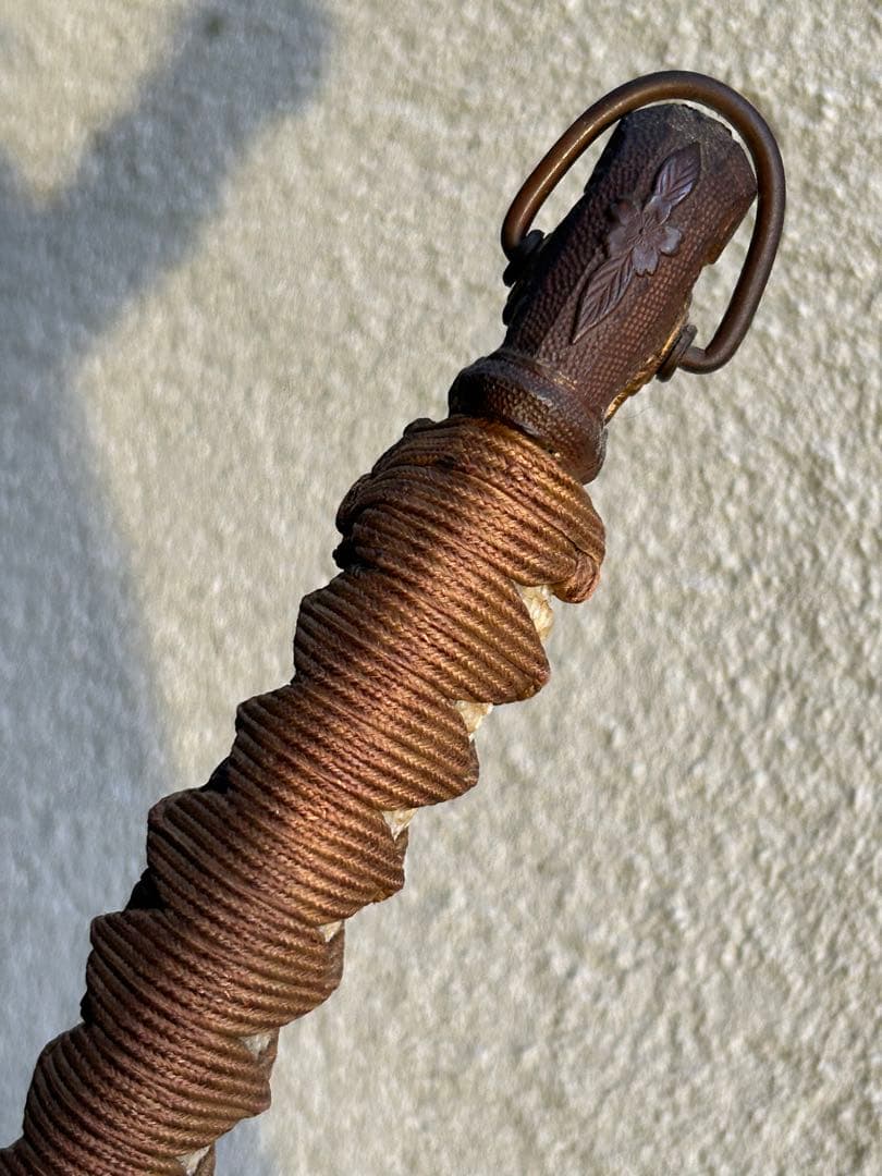 軍刀　鉄鞘　竹光　拵え　日本刀　模造刀　日本軍　　指揮刀 全長100.5cm