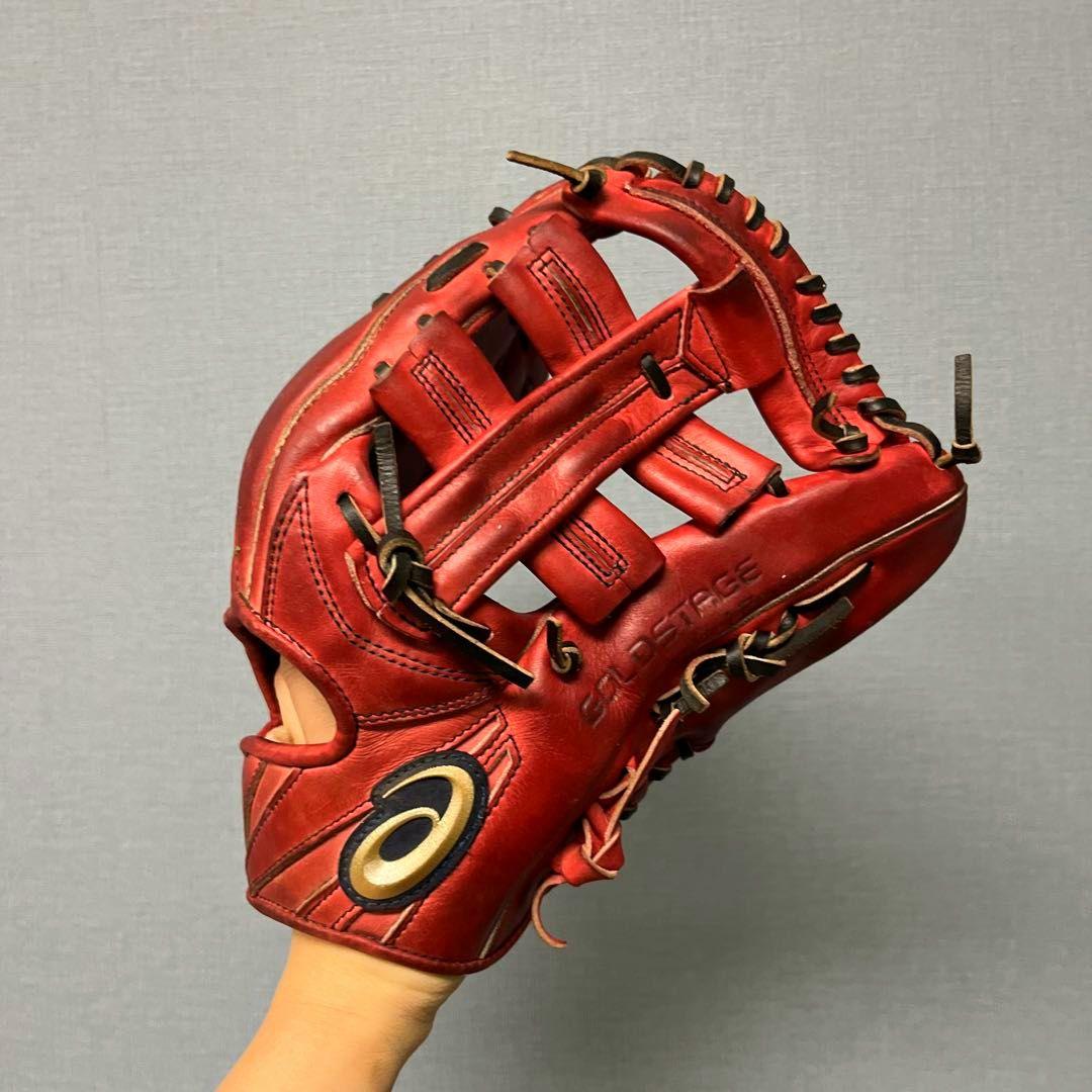 1016 アシックス ゴールドステージ 即戦力 硬式　外野手用グローブ