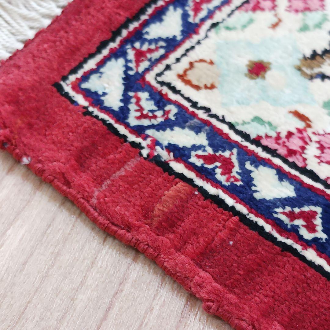 Y3200 高級ペルシャ絨毯 クム産 シルク100% 手織り100万ノット