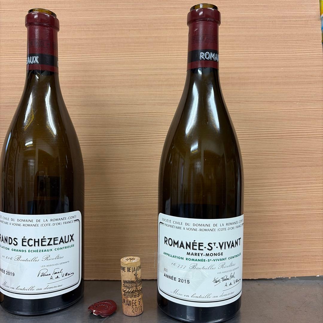 ◼️空き瓶◼️DRC グランエシェゾー、サンヴィヴァン　コルク、キャップ付き