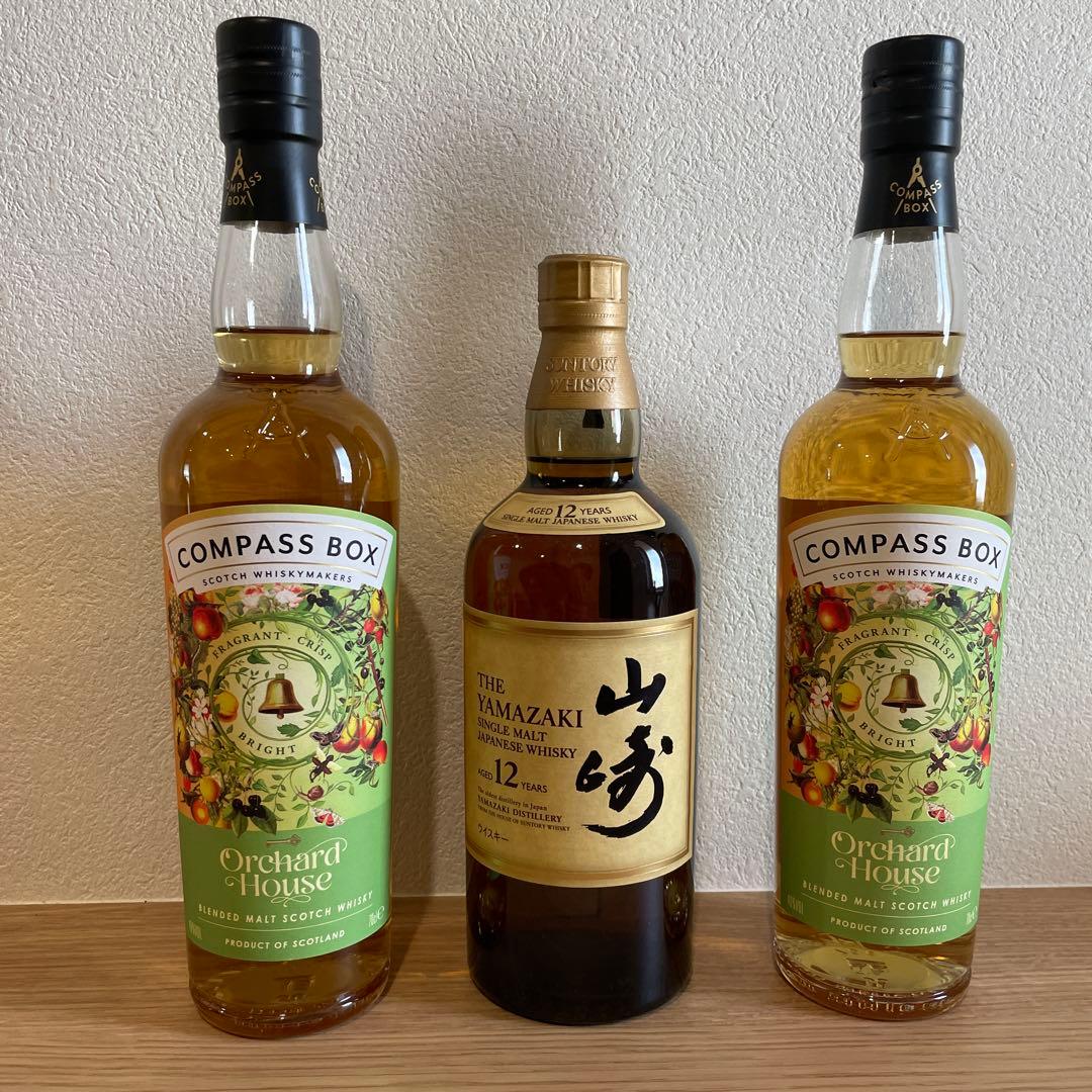 【新品未開封】サントリーウイスキー山崎12年・コンパスボックスオーチャードハウス