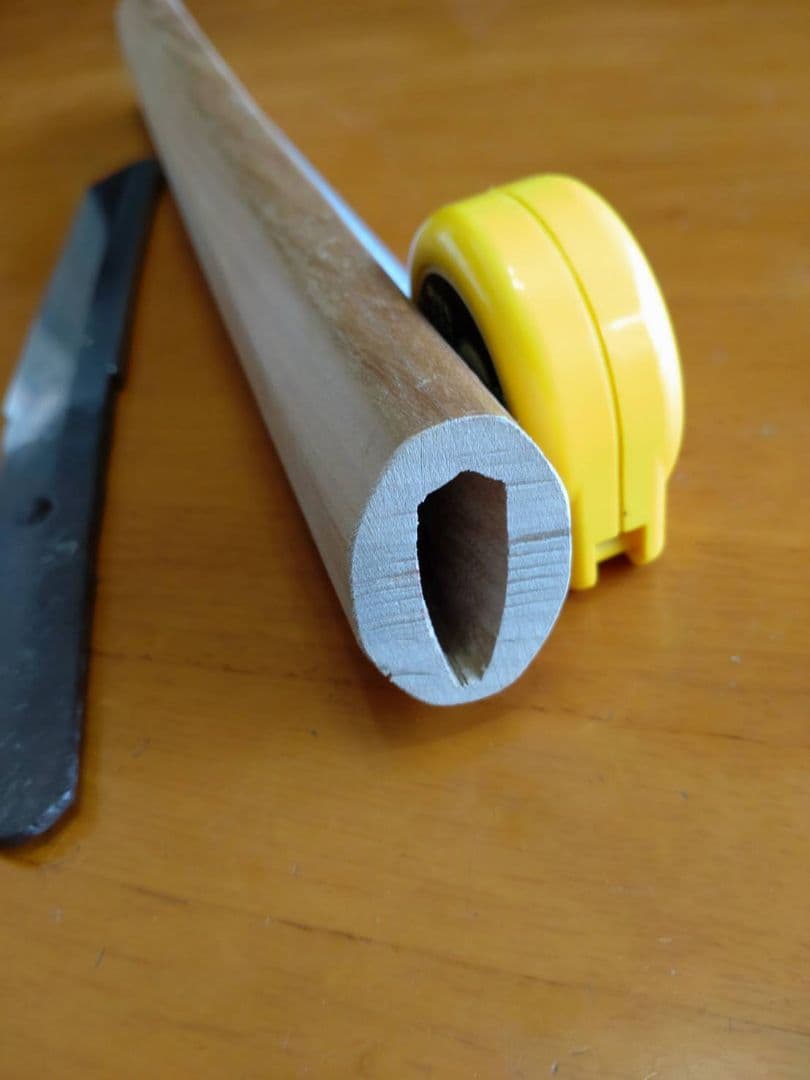 残欠、合法商品　銘(兼次)　直刃紋、竹細工刀、小刀の材料