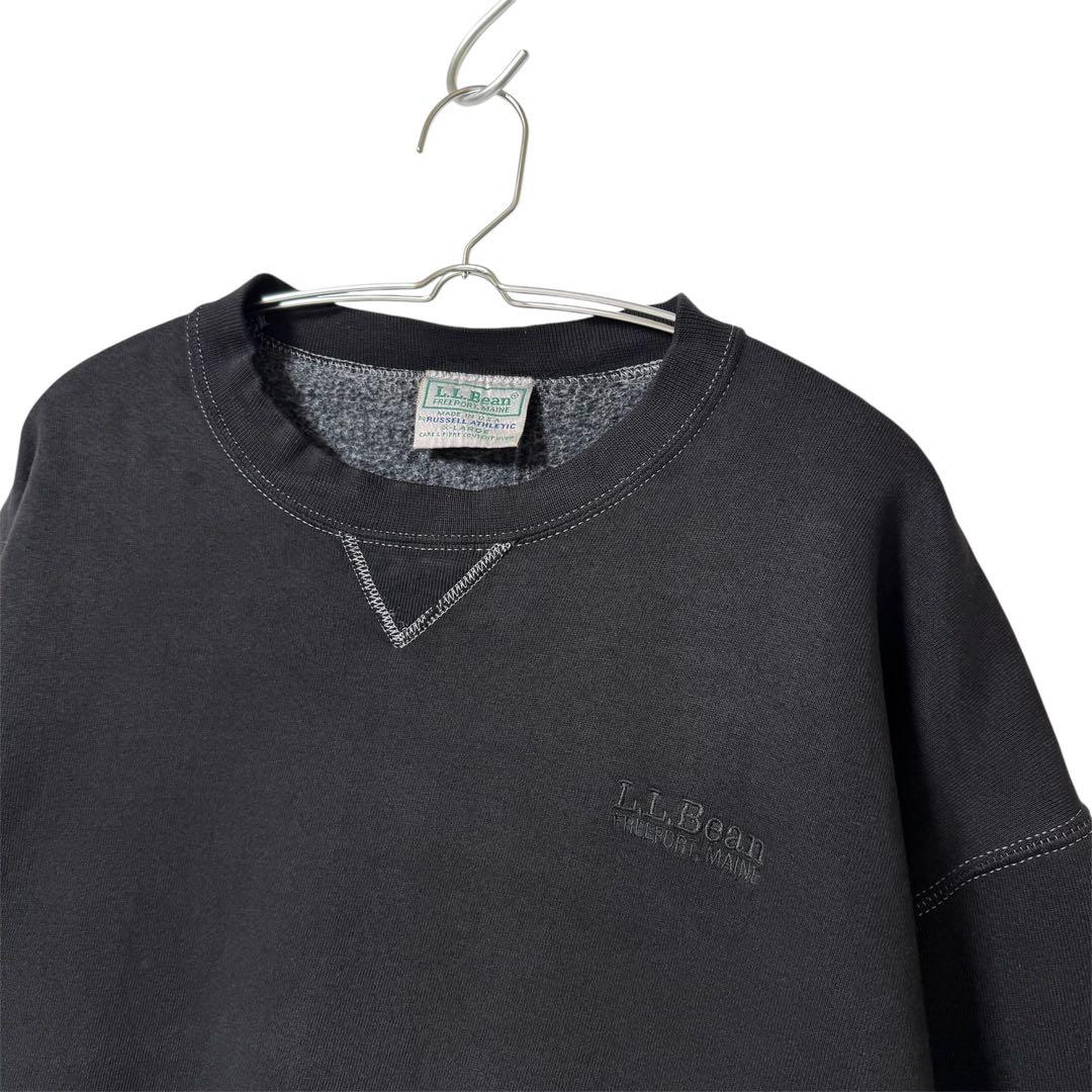90s USA製 L.L.Bean ✖︎ Russell スウェット 前V 後染め