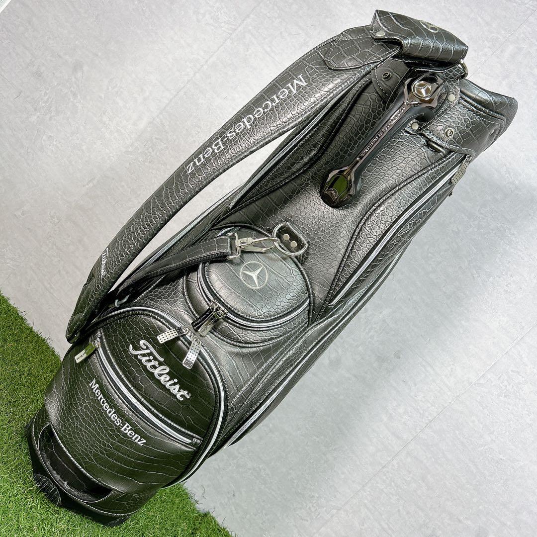 タイトリスト　メルセデス　ベンツ　キャディバッグ　ゴルフ　限定　クロコ　ワニ