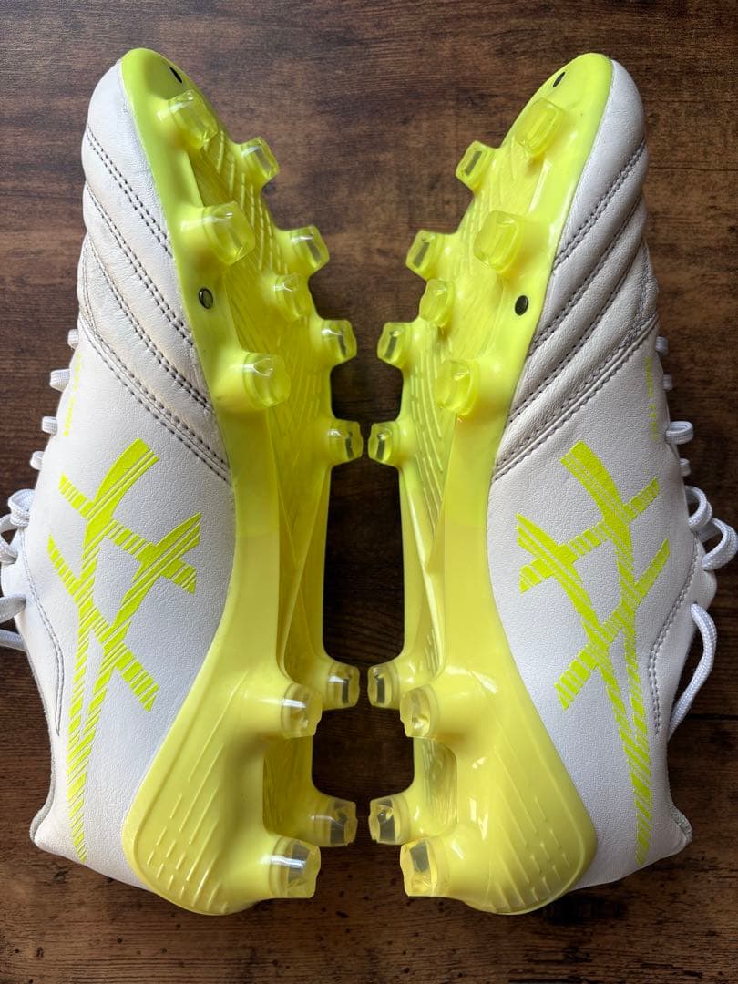 asics DS LIGHT X-FLY5 サッカーシューズ ホワイト/イエロー