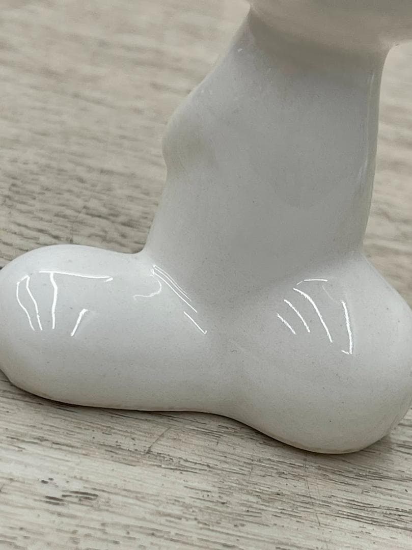 昭和レトロ 内藤ルネ うさぎ フォークスタンド 陶器製 2点 RUNE