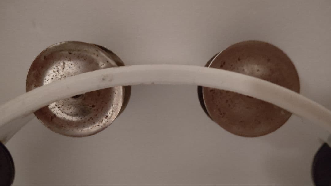 タンバリン(希少なBLACKジングルMEINL)リズムテックRHYTHMTECH