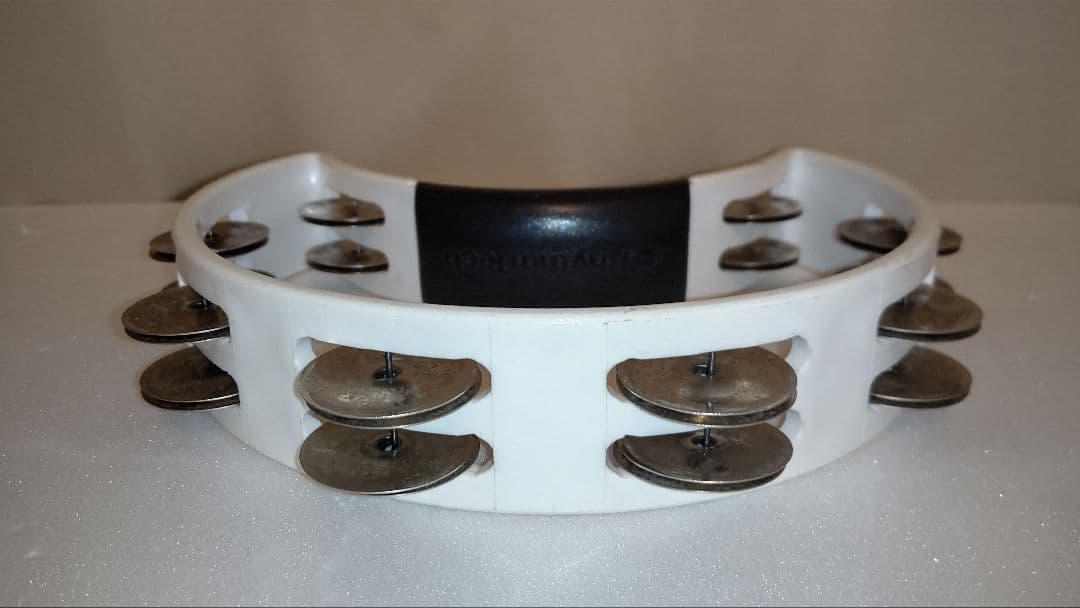 タンバリン(希少なBLACKジングルMEINL)リズムテックRHYTHMTECH