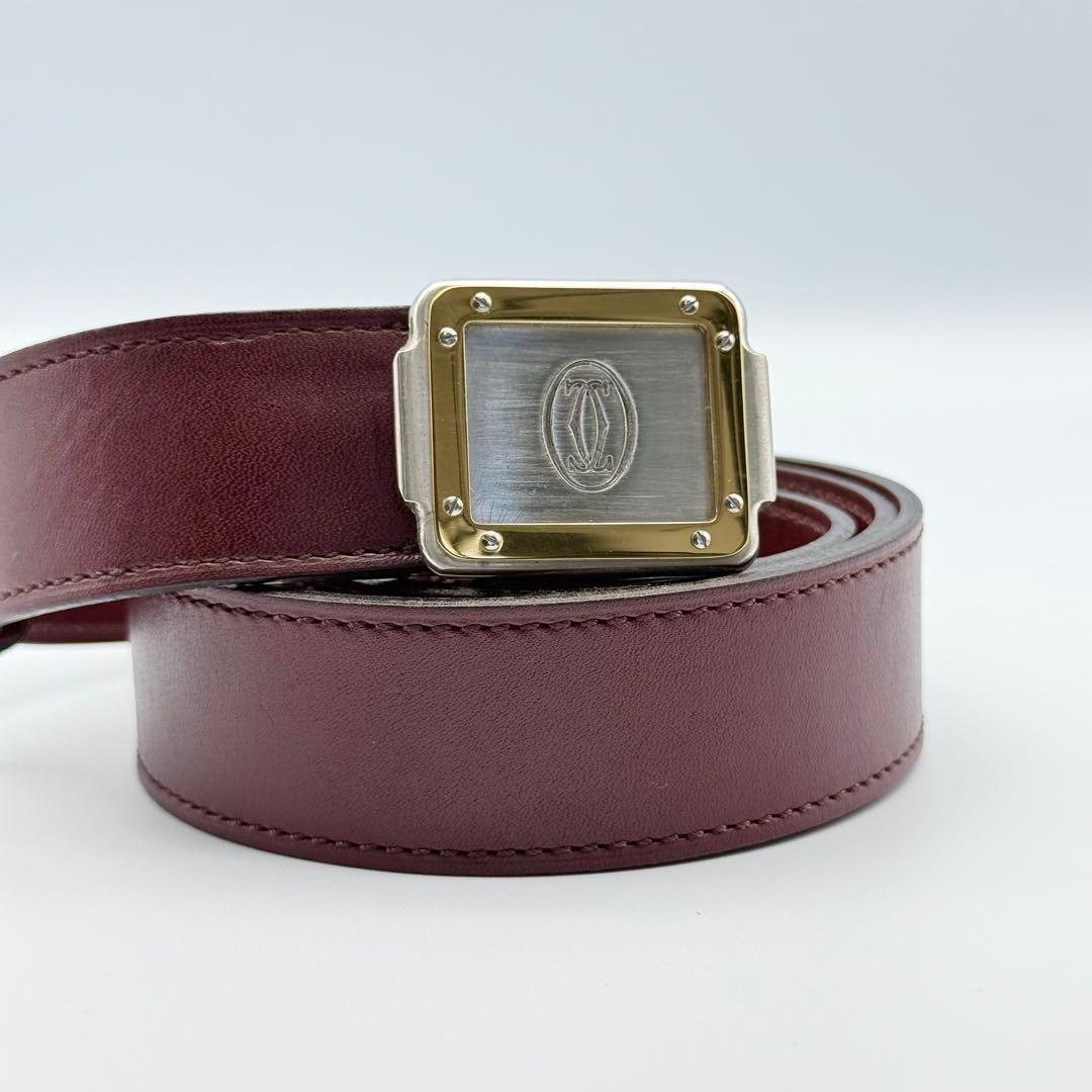 ✨美品✨Cartier マストライン ベルト 本革 箱付き 純正ベルト 男女兼用
