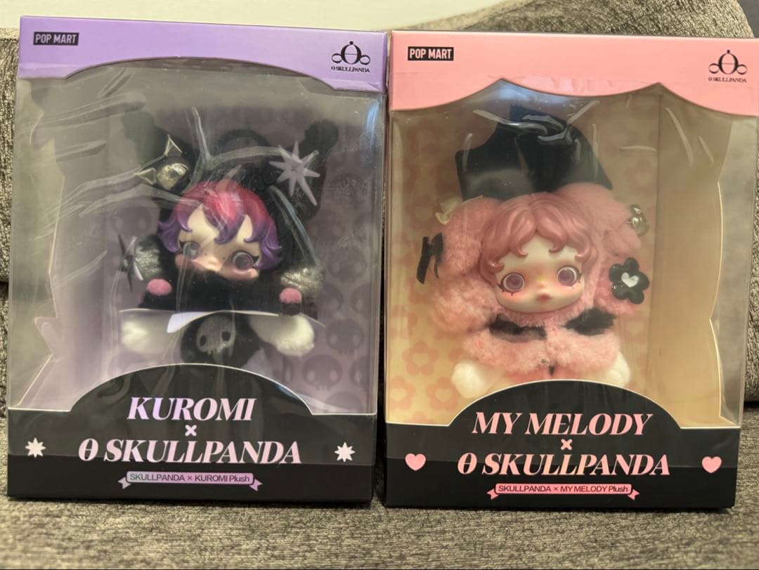 スカルパンダ クロミ マイメロディ ポップマート　サンリオ ぬいぐるみペンダント