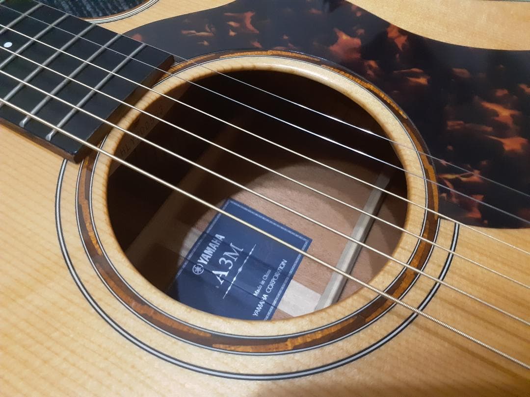 弦高調整済み YAMAHA オール単板 A3M SRT搭載 ケース/付属品あり