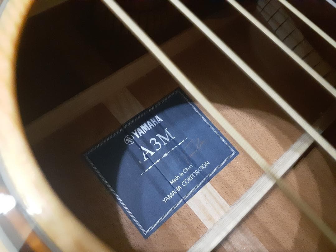 弦高調整済み YAMAHA オール単板 A3M SRT搭載 ケース/付属品あり