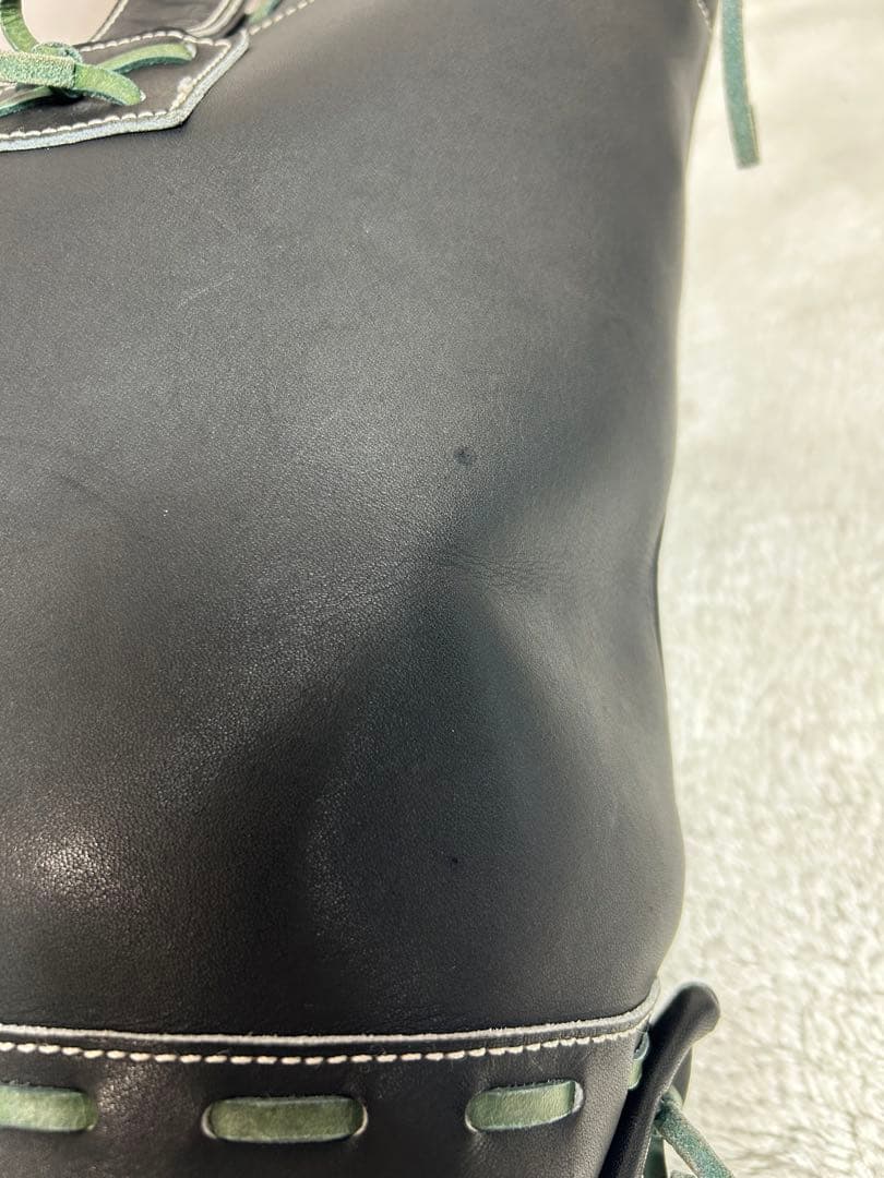 久保田スラッガー✖️ヤクルトスワローズ　グラブトート　大　レザー　ブラック