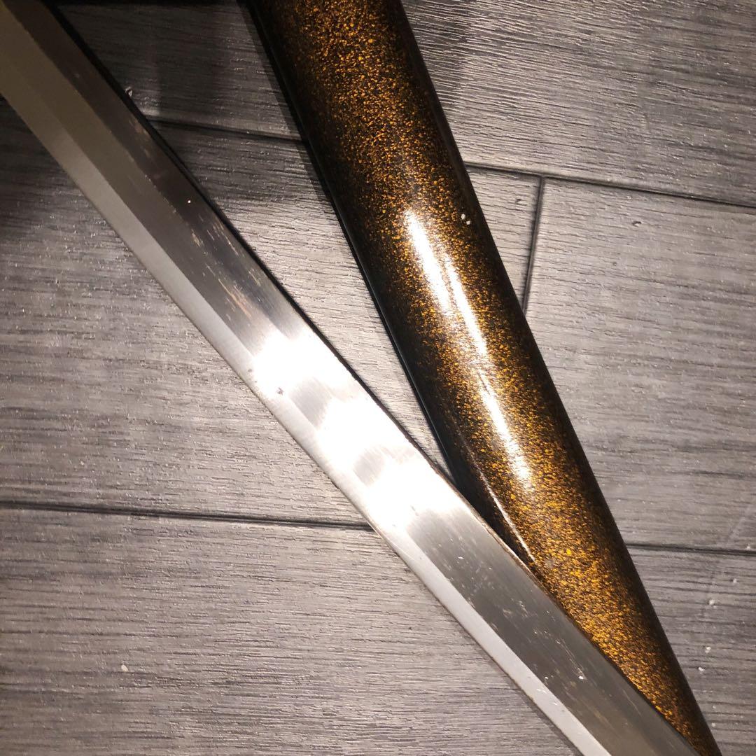 高級模造刀　亜合金刀身　居合刀　茶拵え