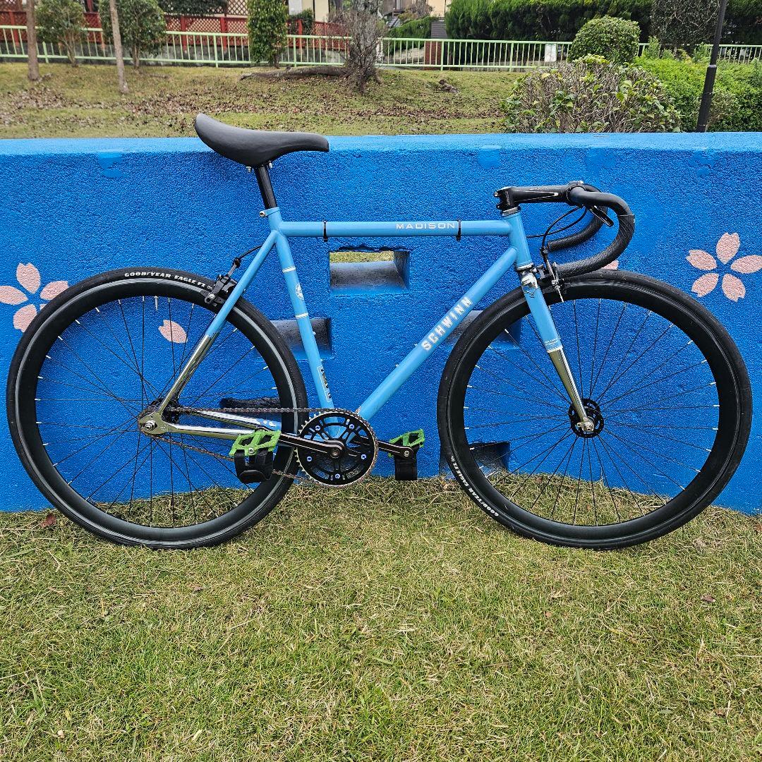 schwinn シュウィン マディソン ピスト　フリー　シングル　メッキ