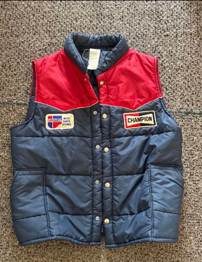 champion×carquest ダウンベスト