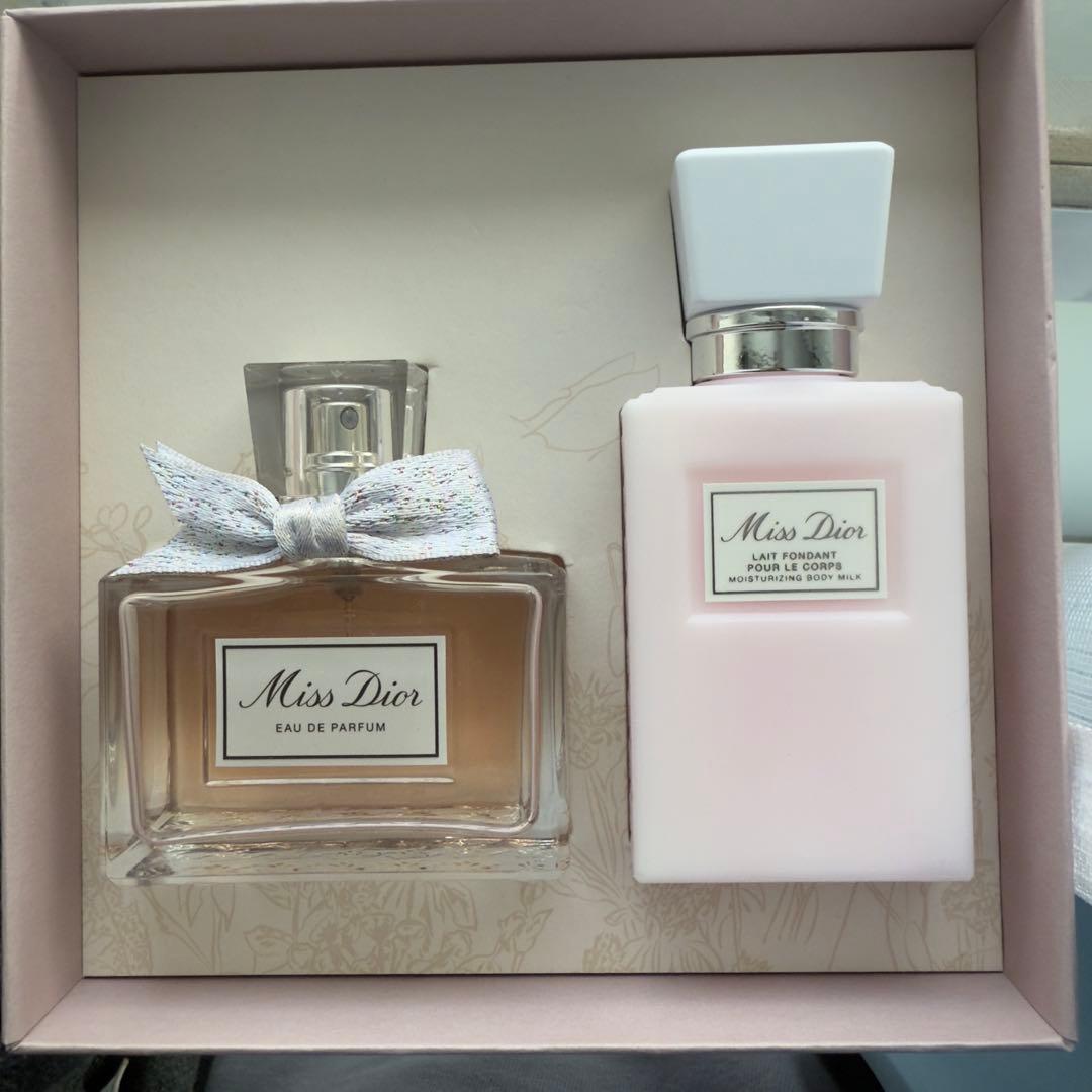 箱付　ミスディオール オードゥ パルファン 50ml ボディ ミルク　セット