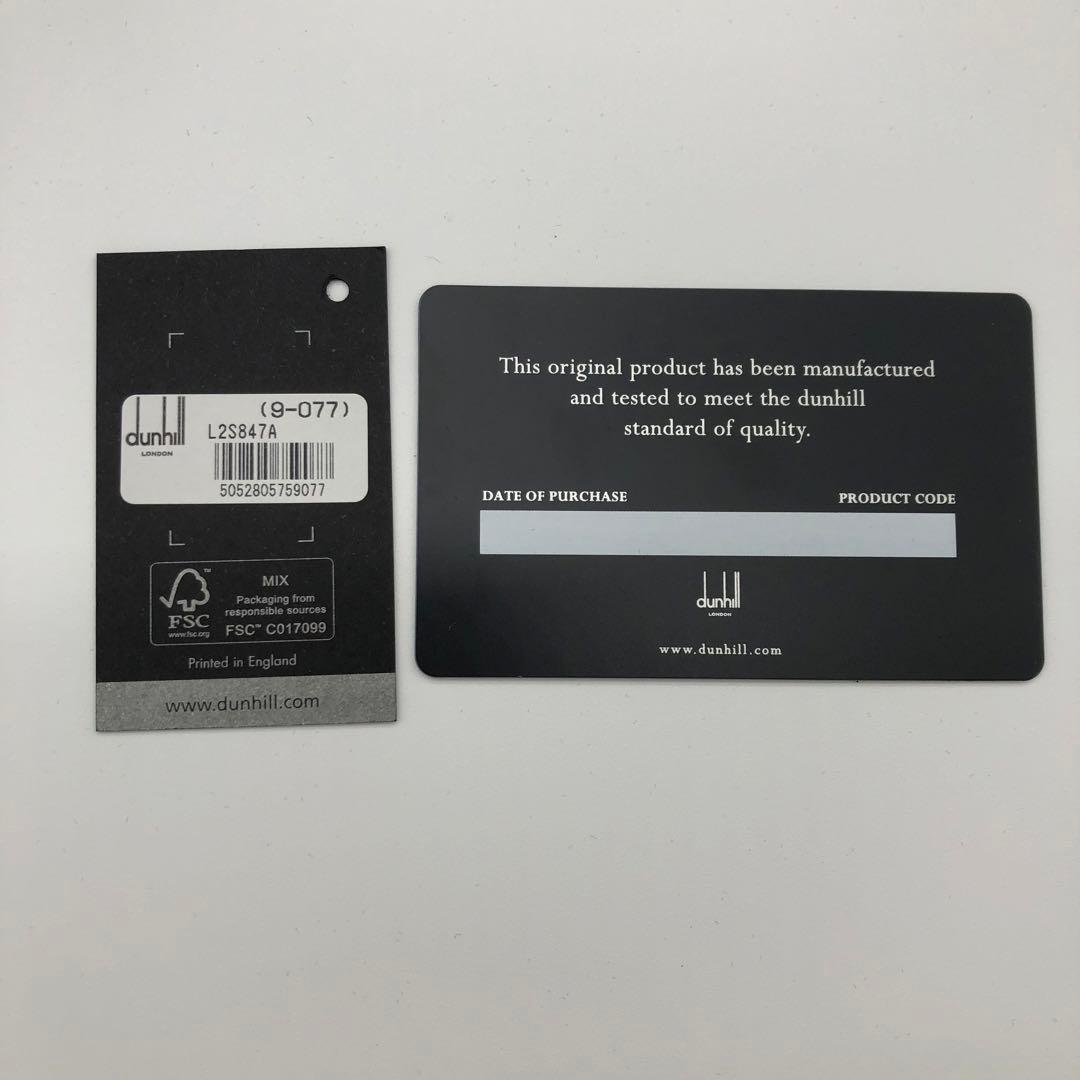 【新品未使用品】dunhill ブラックレザー名刺入れ