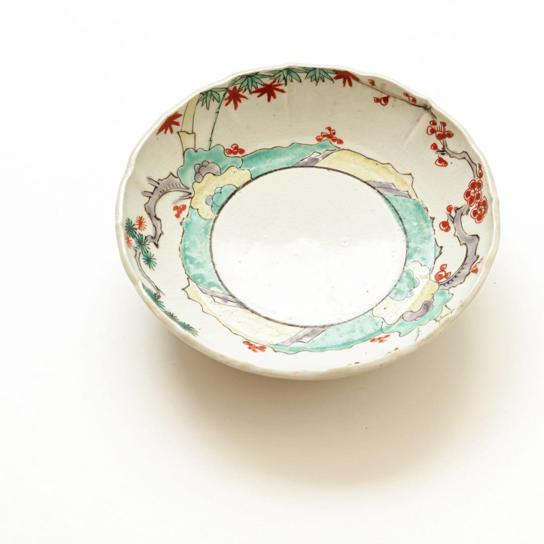 伊万里　古伊万里　江戸　後期　色絵　深皿　膾　皿