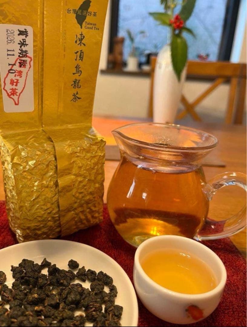 【台湾好茶】新発売 頂級 凍頂烏龍茶 五分火 中強い焙煎香 150g *4点