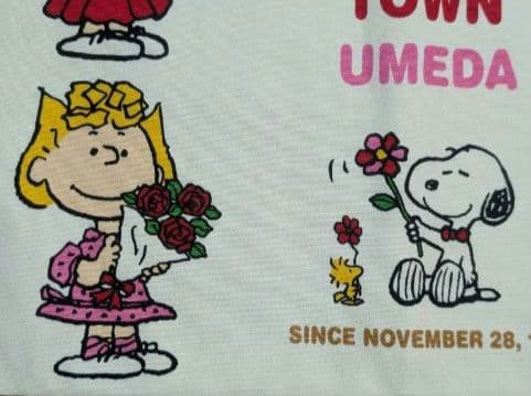 激レア！SNOOPY＆仲間たち　綿トート　 SNOOPYTOWN　梅田　タグ付き