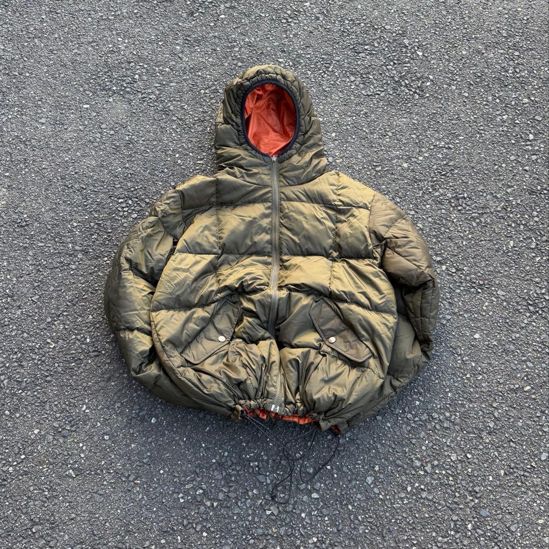 00s エディーバウアー down puffer jacket カーキ